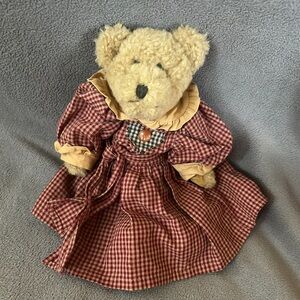 Boyd’s Plaid Dress Teddy Bear